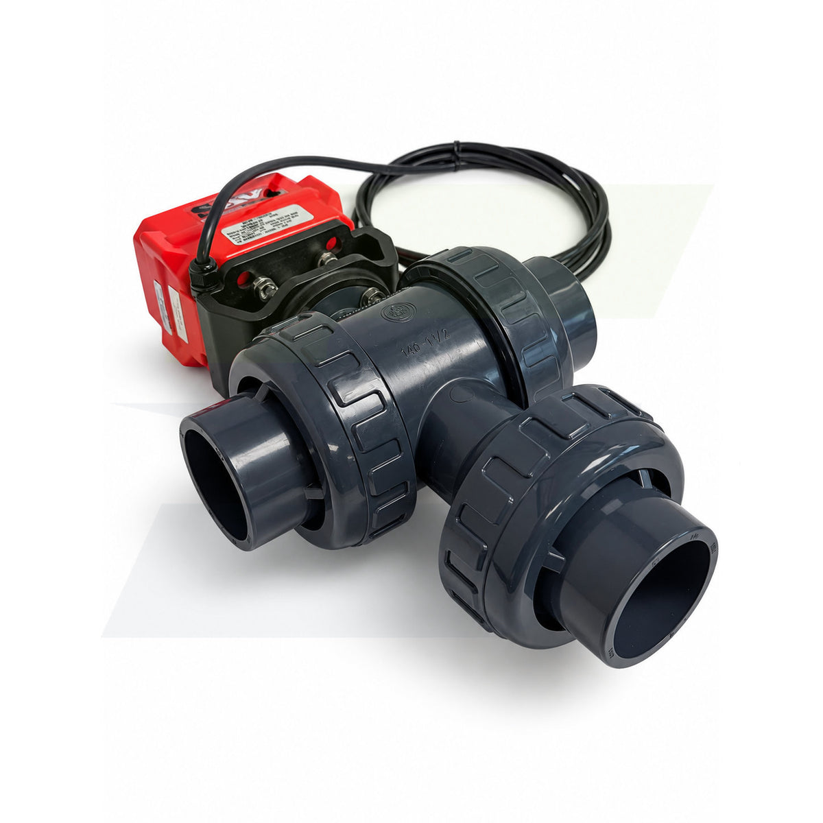 251060015 - 1-1/2" Type 23 PVC 3-Way Ball Valve - Smart Fail-Safe Actuated, EPDM