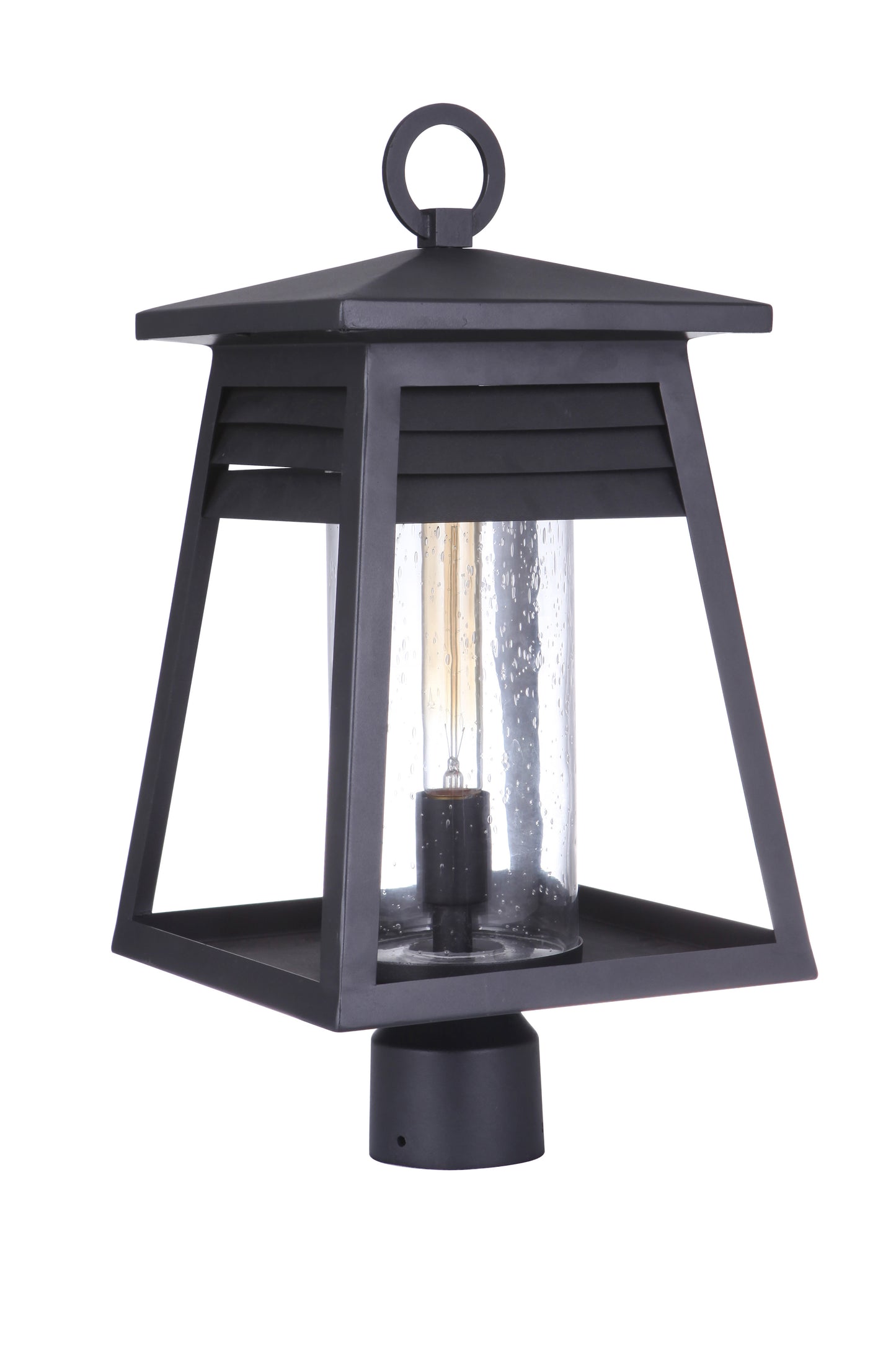 ZA2725-TB - Becca 1 Light 20" High Post Mount - Textured Black