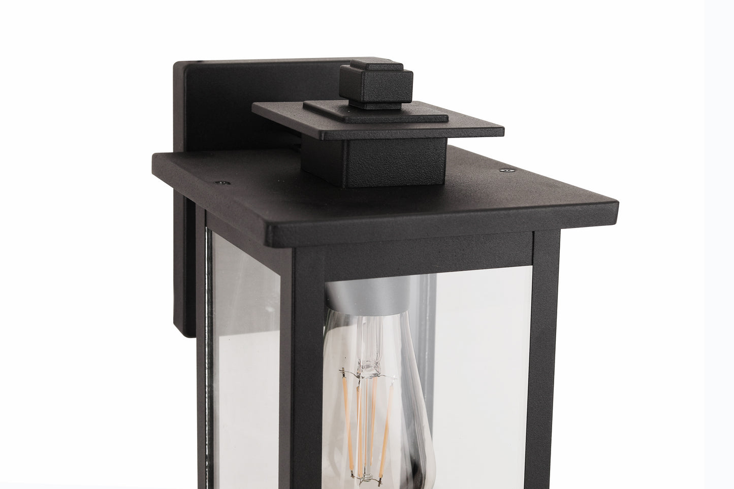 ZA7004-TB - Rock Creek 1 Light 10.25" High Outdoor Wall Lantern - Textured Black