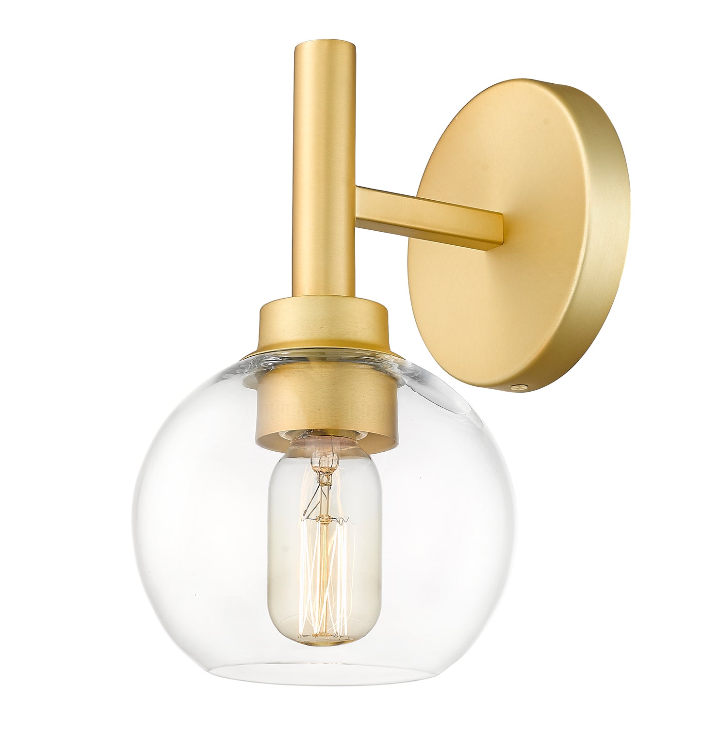 7502-1S-BG - Sutton 1 Light Wall 10" Sconce - Brushed Gold