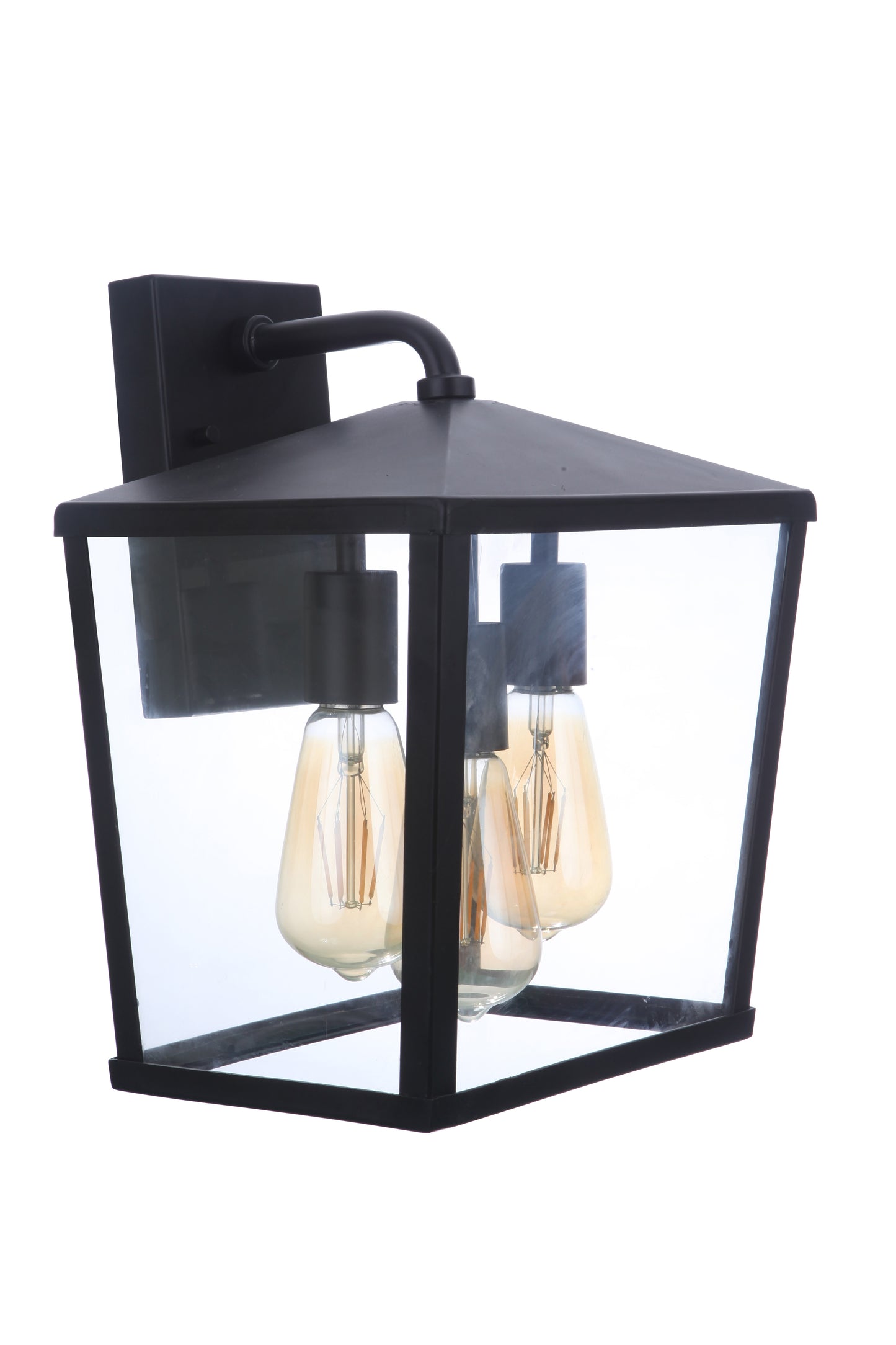 ZA4624-MN - Olsen 3 Light 13.38" High Outdoor Wall Lantern - Midnight