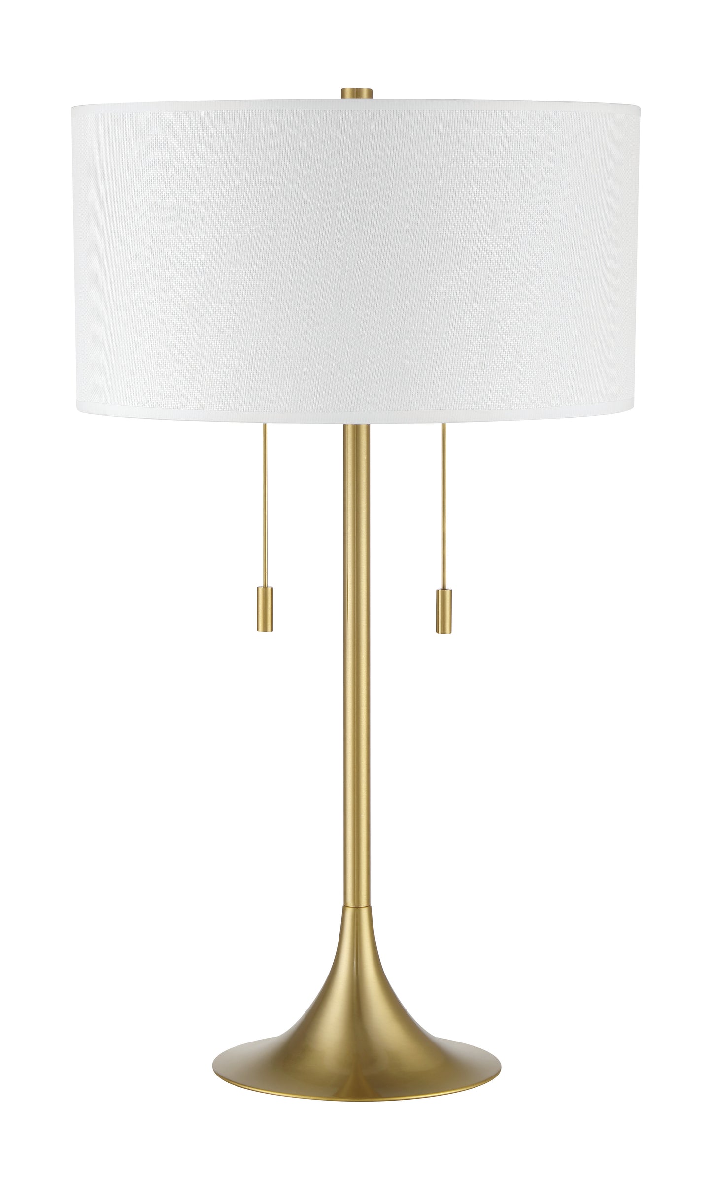 87003SB-T - Neely 2 Light 30" High Table Lamp - Satin Brass