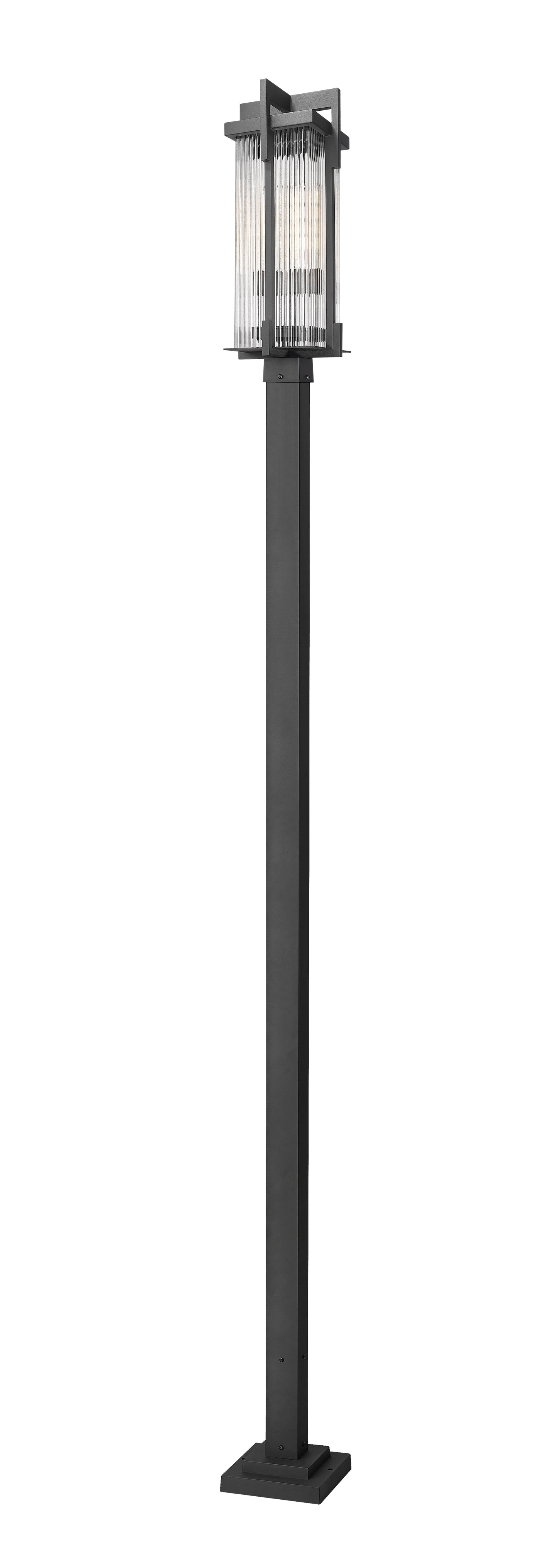 5031PHBS-536P-BK - Fortis 2 Light 119" Post Light - Sand Black