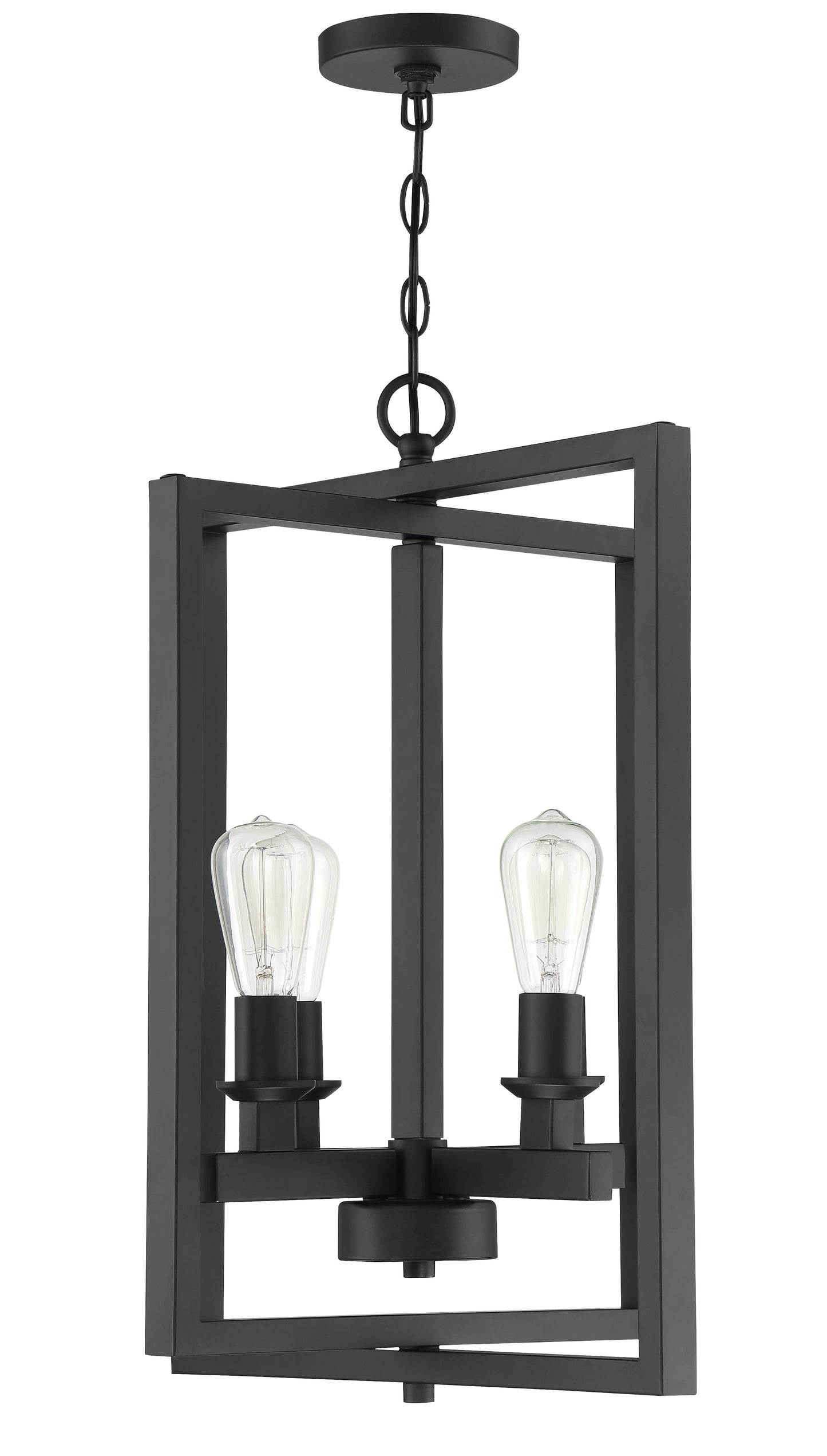 53134-FB - Chicago 4 Light 18" Wide Foyer Light - Flat Black