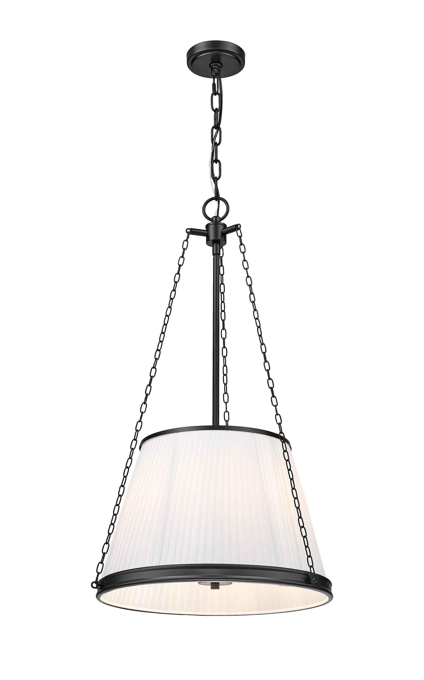1954P18-MB - Madeline 5 Light 18" Pendant - Matte Black