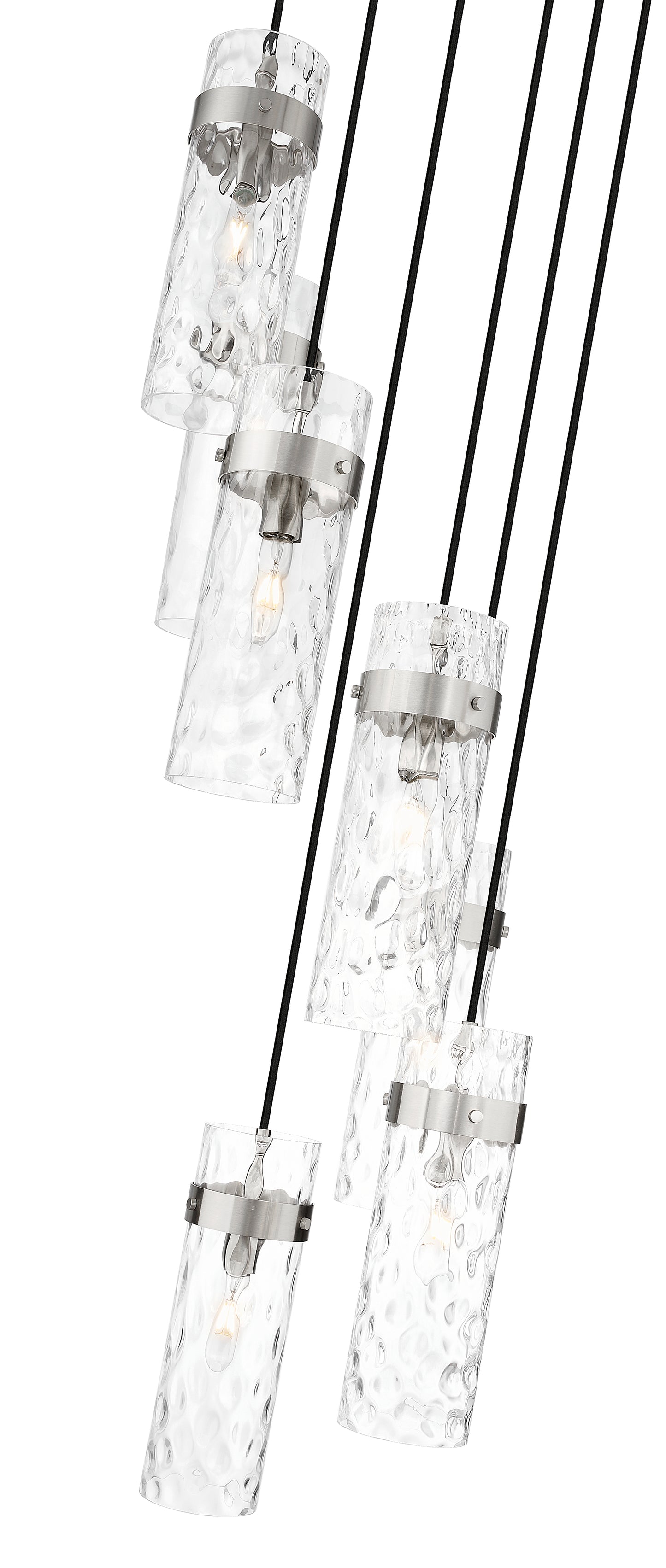 7002P5-7R-BN - Fontaine 7 Light 20" Chandelier - Brushed Nickel