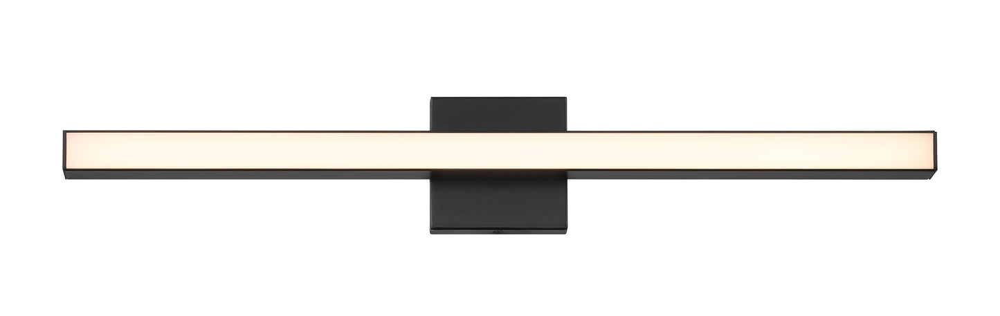 10130FB-LED - Trim 1 Light 30" Wide LED Vanity Light - Flat Black