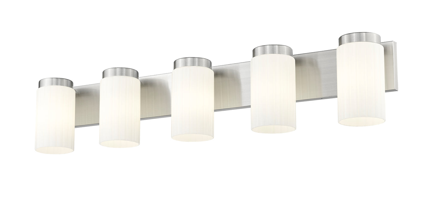 746-5V-BN - Burk 5 Light 38" Vanity - Brushed Nickel