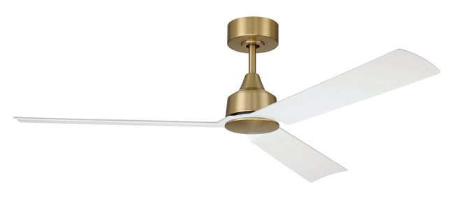 CHM52SB3 - Charming 52" 3-Blade Indoor Ceiling Fan 52" 3 Blade Ceiling Fan with Light Kit - Satin Brass