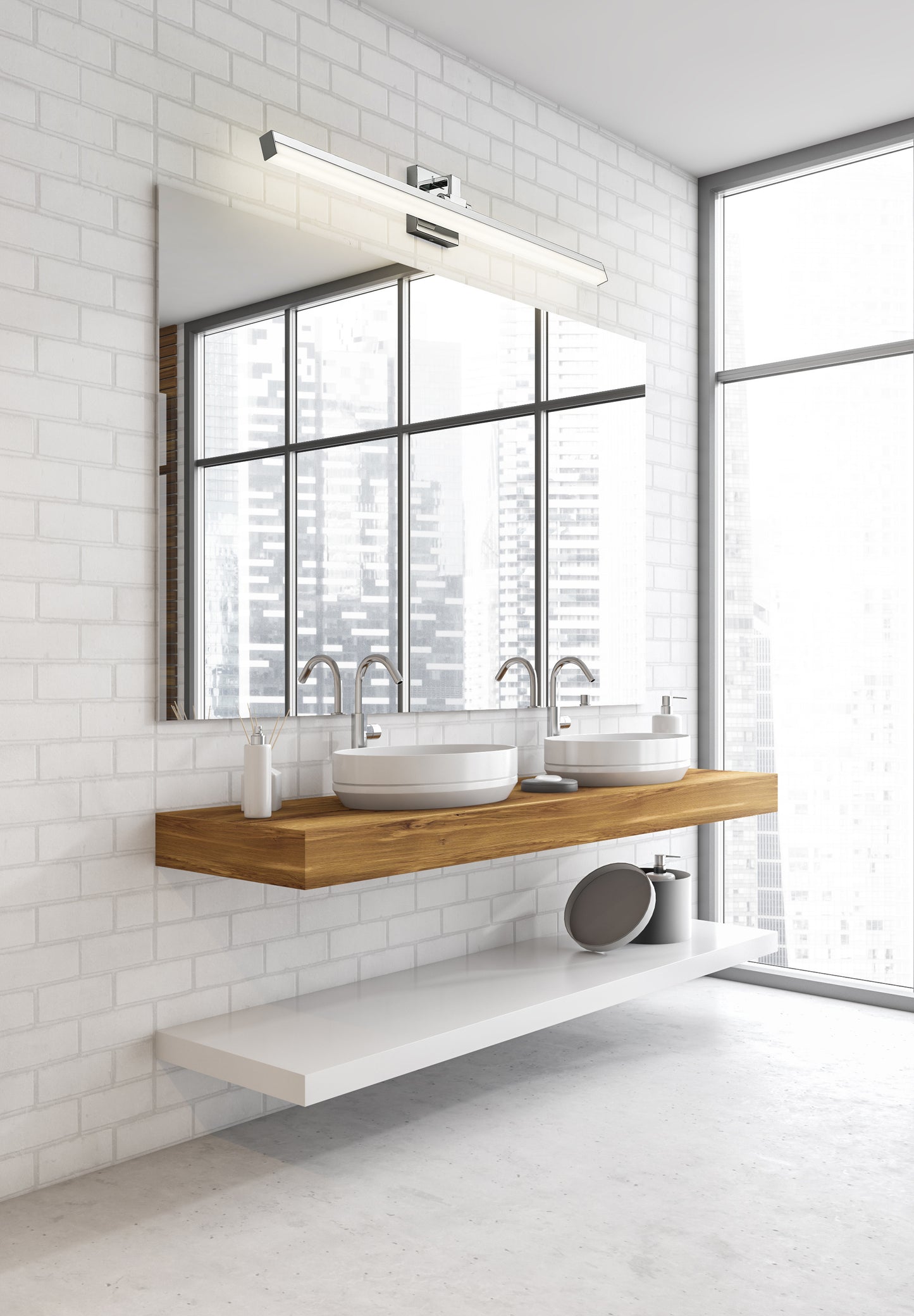 1009-40W-CH-LED - Liam 1 Light 40" Vanity - Chrome