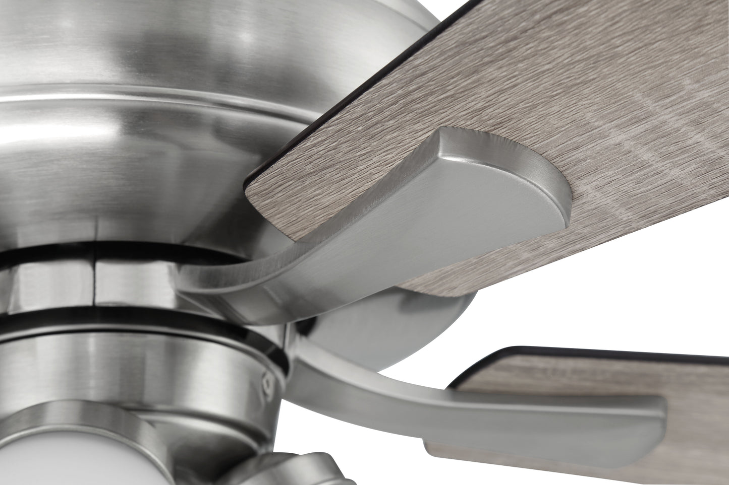 ECF114BNK5-DWWLN - Eos Frost 4 Light 52" 5 Blade Ceiling Fan with Light Kit - Brushed Nickel
