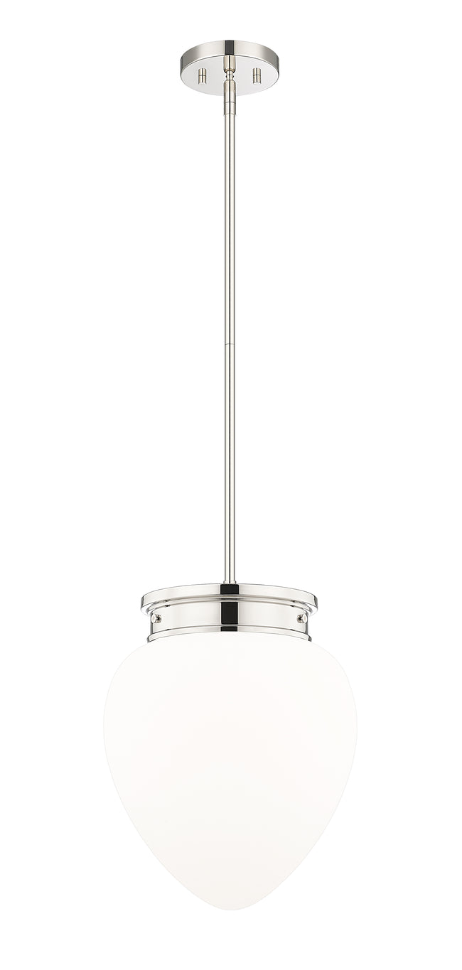 1945P12-PN - Gideon 1 Light 12" Pendant - Polished Nickel
