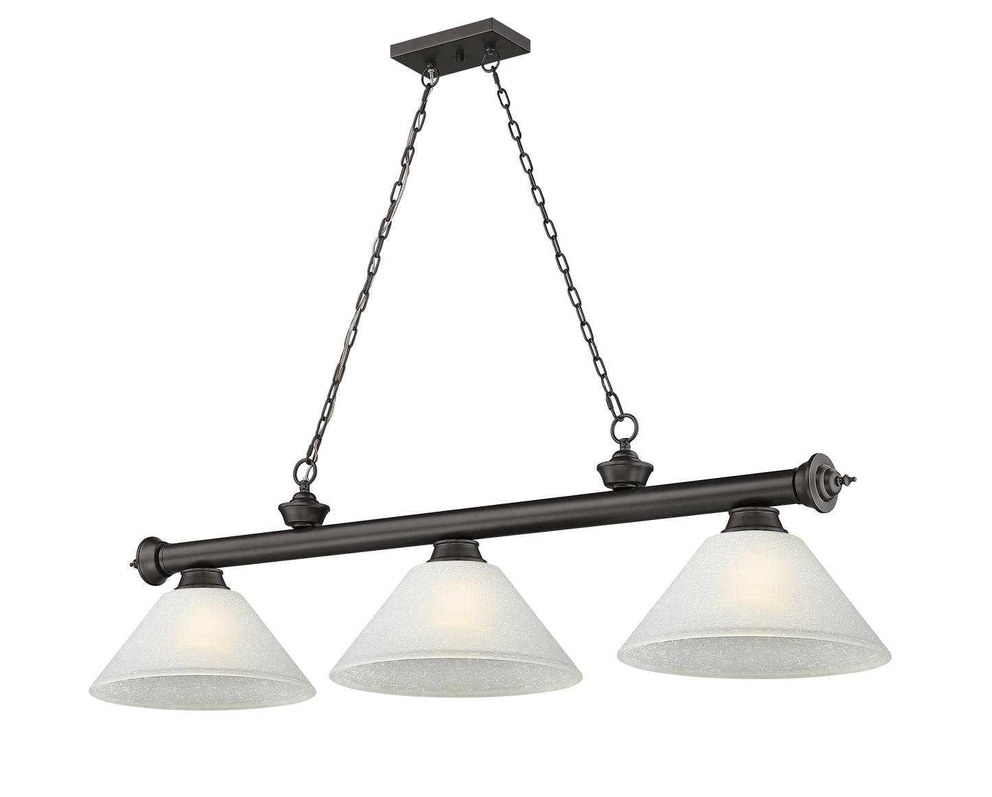 2306-3BRZ-AWL14 - Cordon 3 Light 57" Billiard - Bronze