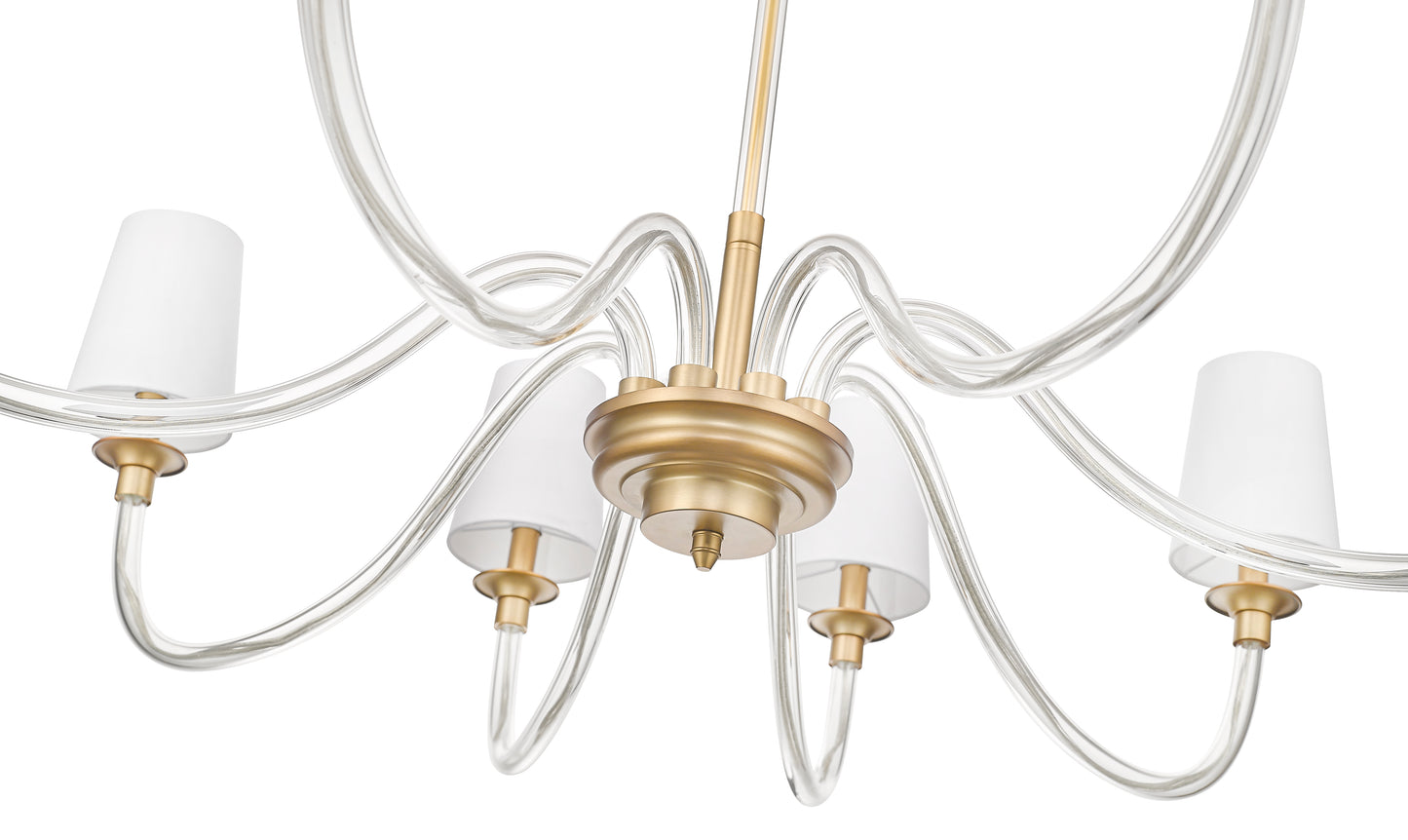 1950-8RB - Katerina 8 Light 46" Chandelier - Rubbed Brass