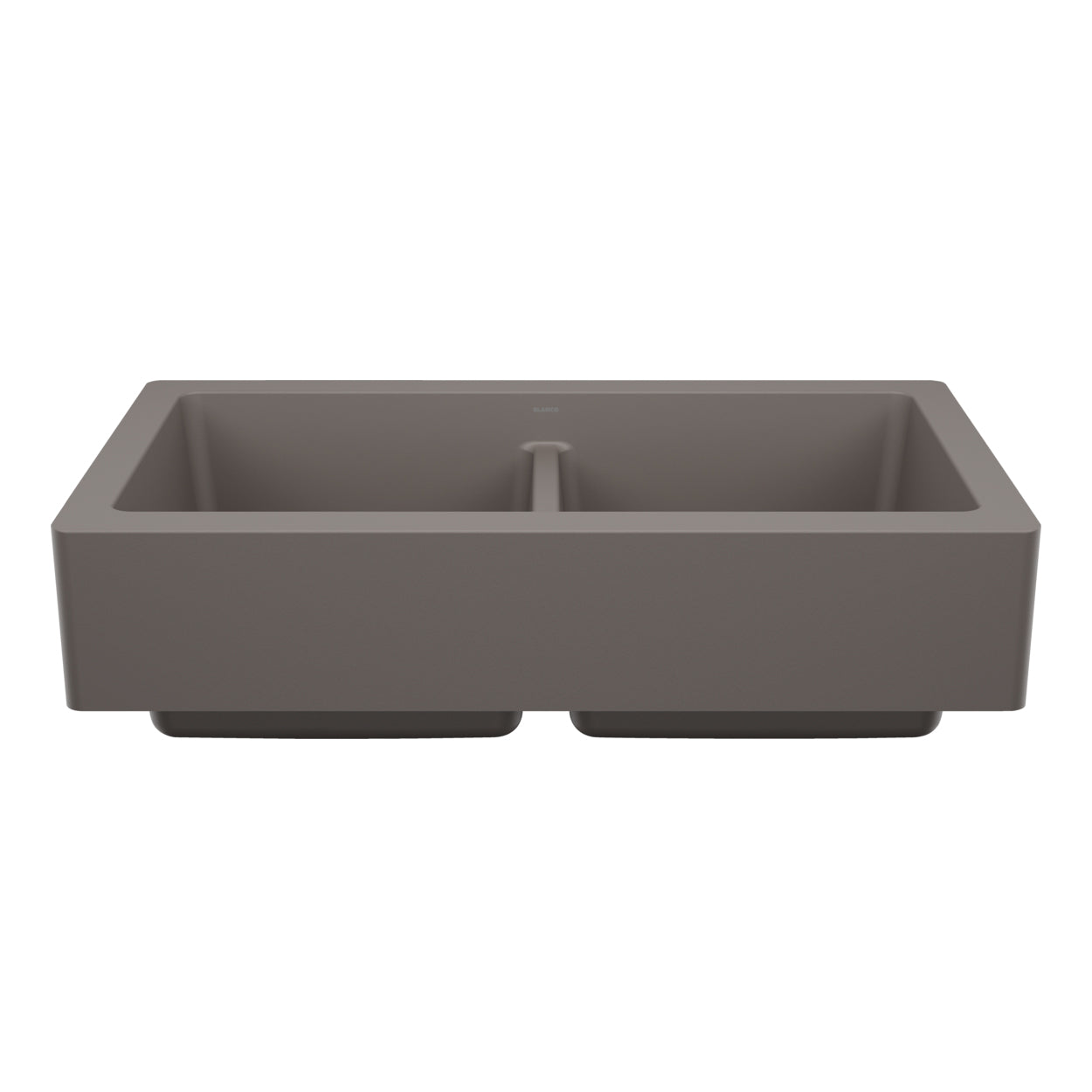 527418 - 33" Vintera Double Bowl Apron-Front Farmhouse Sink - Volcano Gray