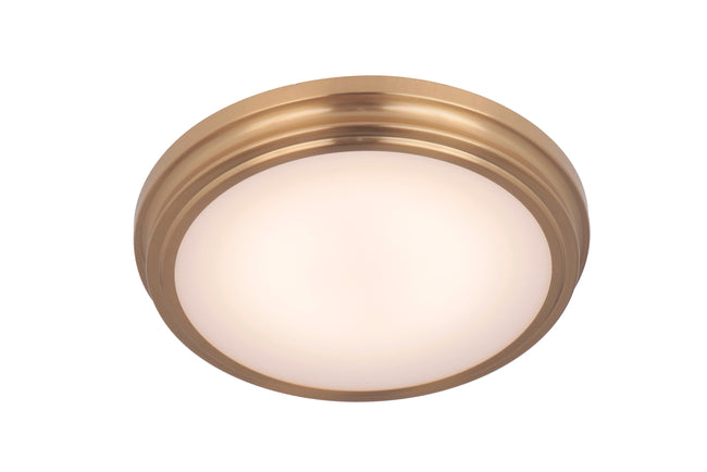 X6613-SB-LED - X66 flushmounts 1 Light 13" Wide Flush Mount - Satin Brass