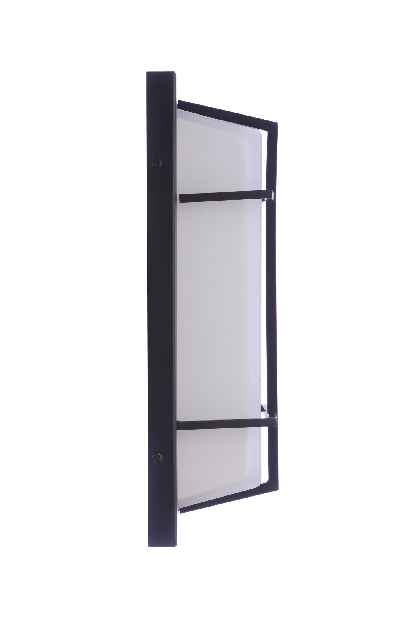 ZA6112-TB - Bulkhead Rectangular 2 Light 14" High Outdoor Wall/Ceiling Mount - Textured Black