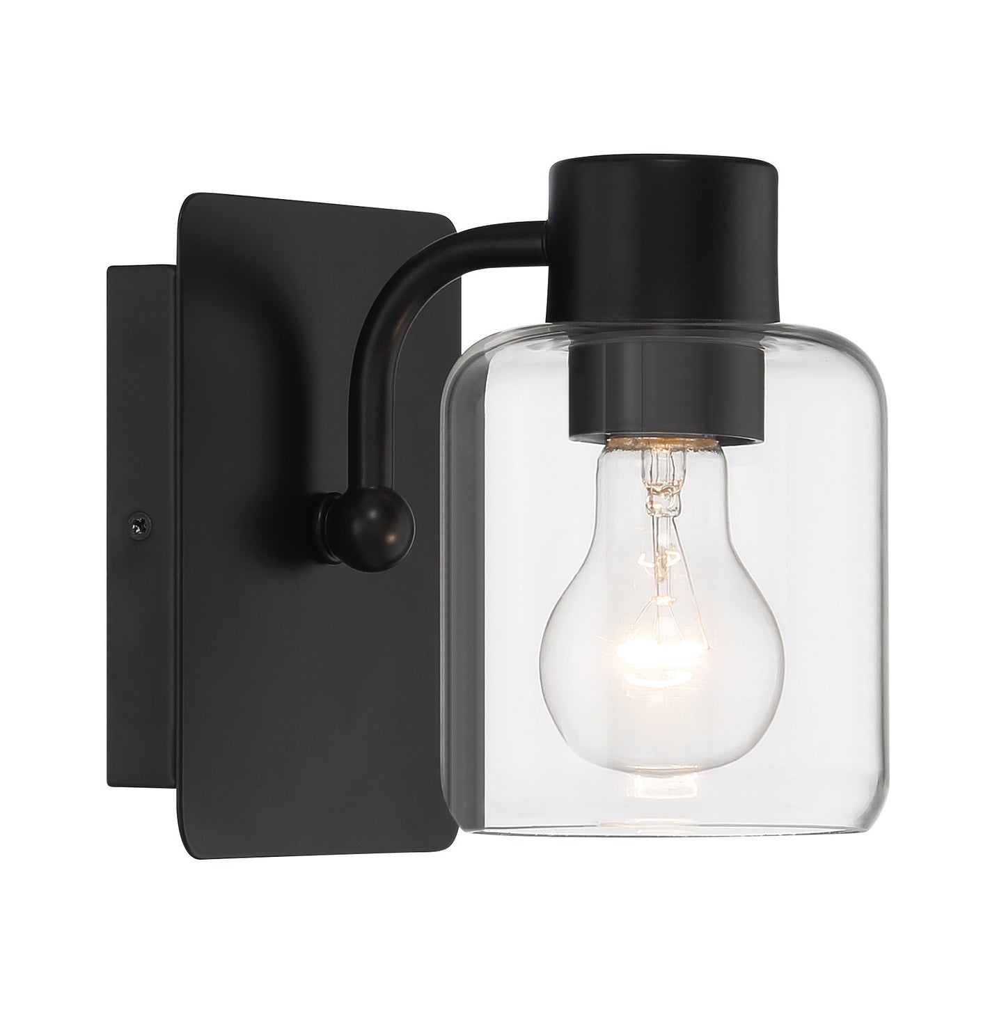 17705FB1 - Rori 1 Light 6.5" High Wall Sconce - Flat Black