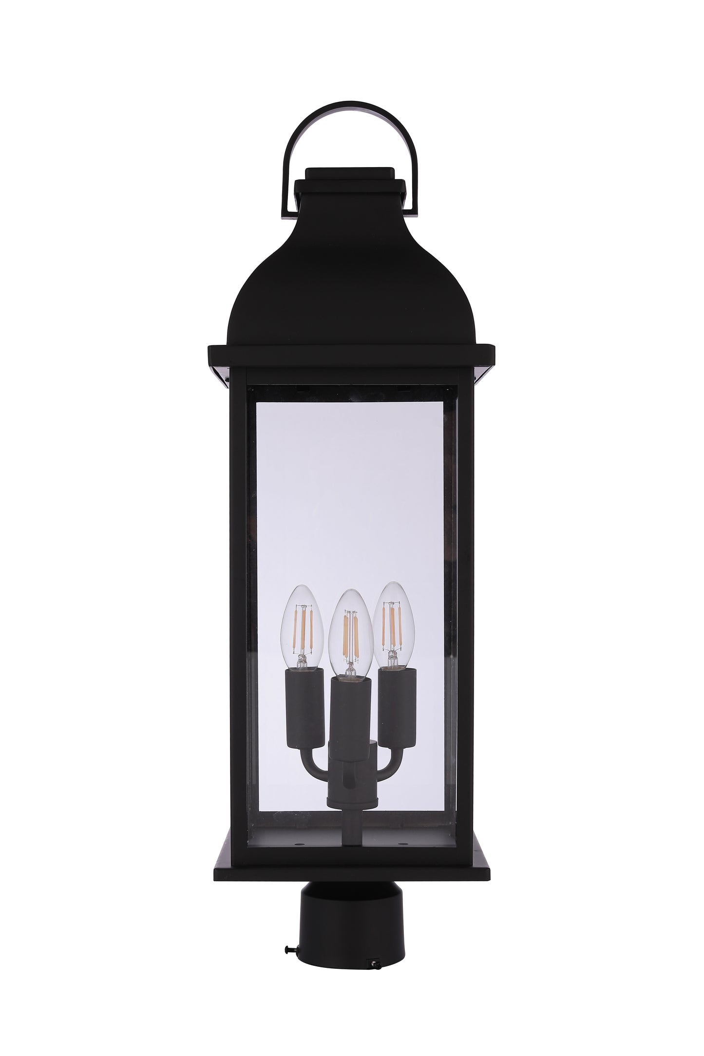 ZA7225-MN - Bent Tree 3 Light 26" High Outdoor Post - Midnight