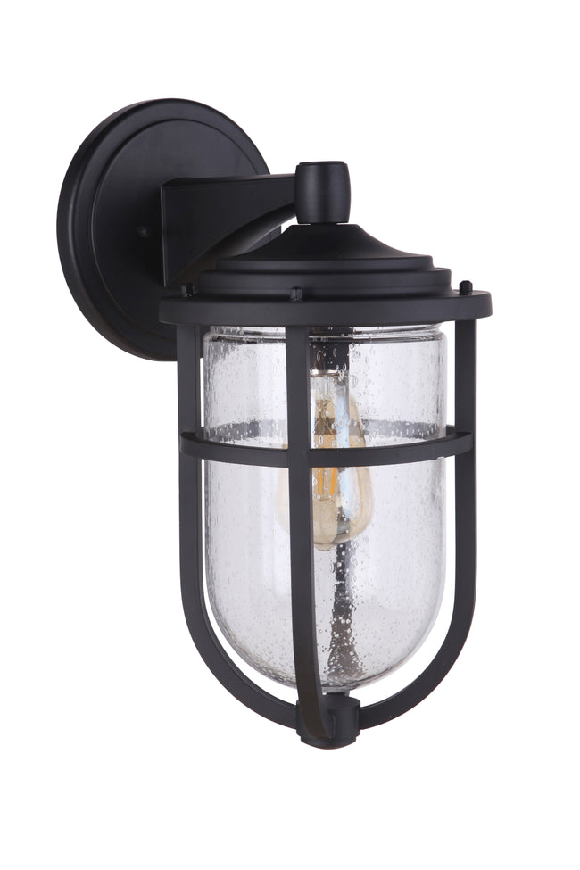 ZA4714-MN - Voyage 1 Light 16" High Outdoor Wall Lantern - Midnight
