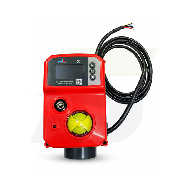 16012170020 - 2" SST PVC Ball Valve - Modulating Fail-Safe Actuated, EPDM
