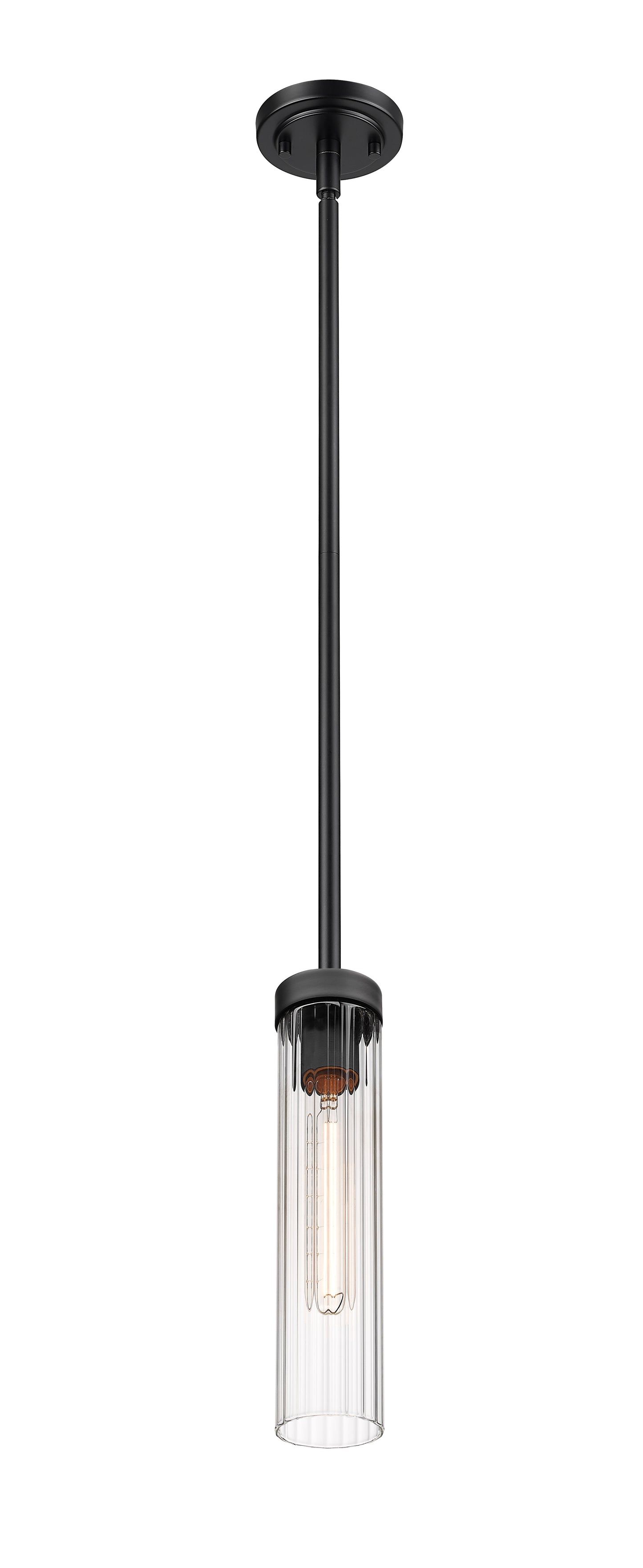 740P-ROD-MB - Beau 1 Light 5" Pendant - Matte Black