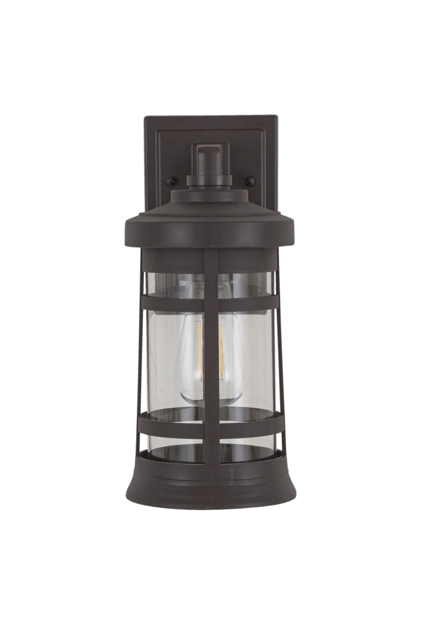ZA2304-BZ-C - Resilience Lanterns 1 Light 13" High Outdoor Wall Lantern - Bronze