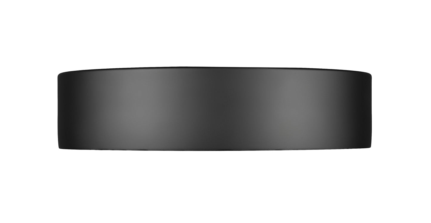 1014F12-MB-LED - Kawan 1 Light Flush 12" Mount - Matte Black