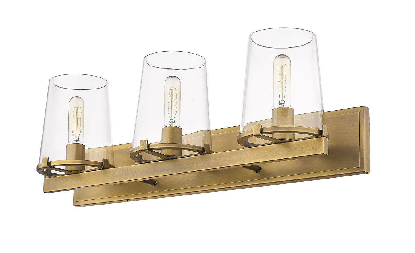3032-3V-RB - Callista 3 Light 28" Vanity - Rubbed Brass