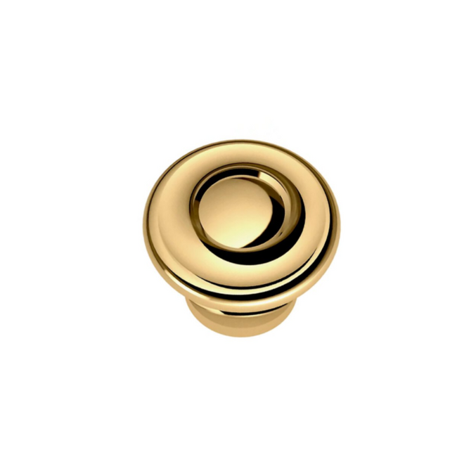 4491031 - 1 1/4" Centers - Dominion Knob - Unlacquered Brass