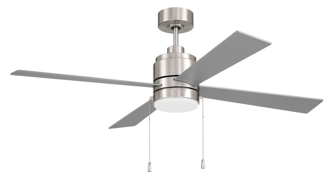MCY52BNK4-PC - McCoy 52 4 Blade with Pull Chains 52" 4 Blade Ceiling Fan with Light Kit - Brushed Nickel