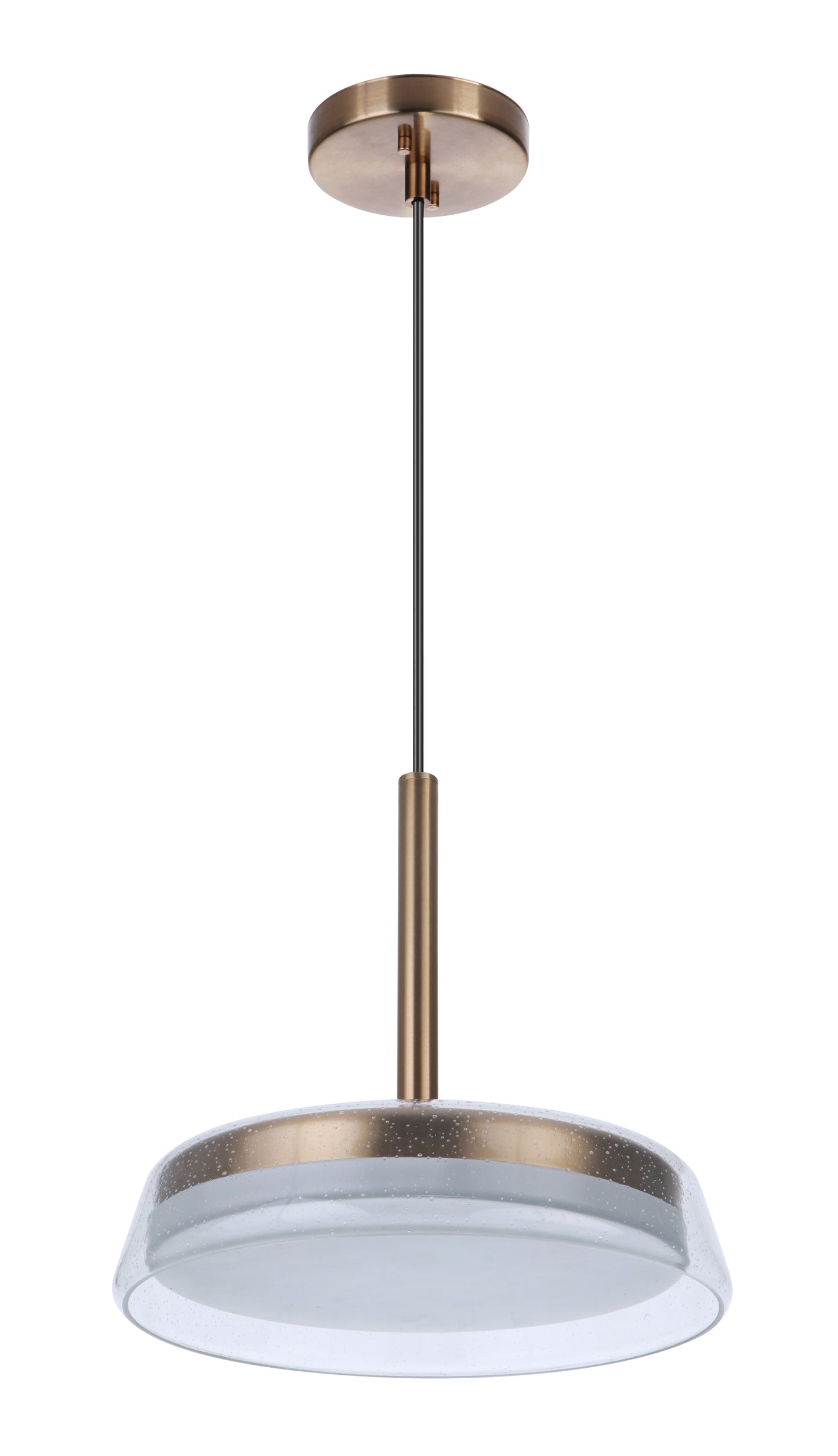 55192-SB-LED - Centric 1 Light 14" Wide Pendant - Satin Brass