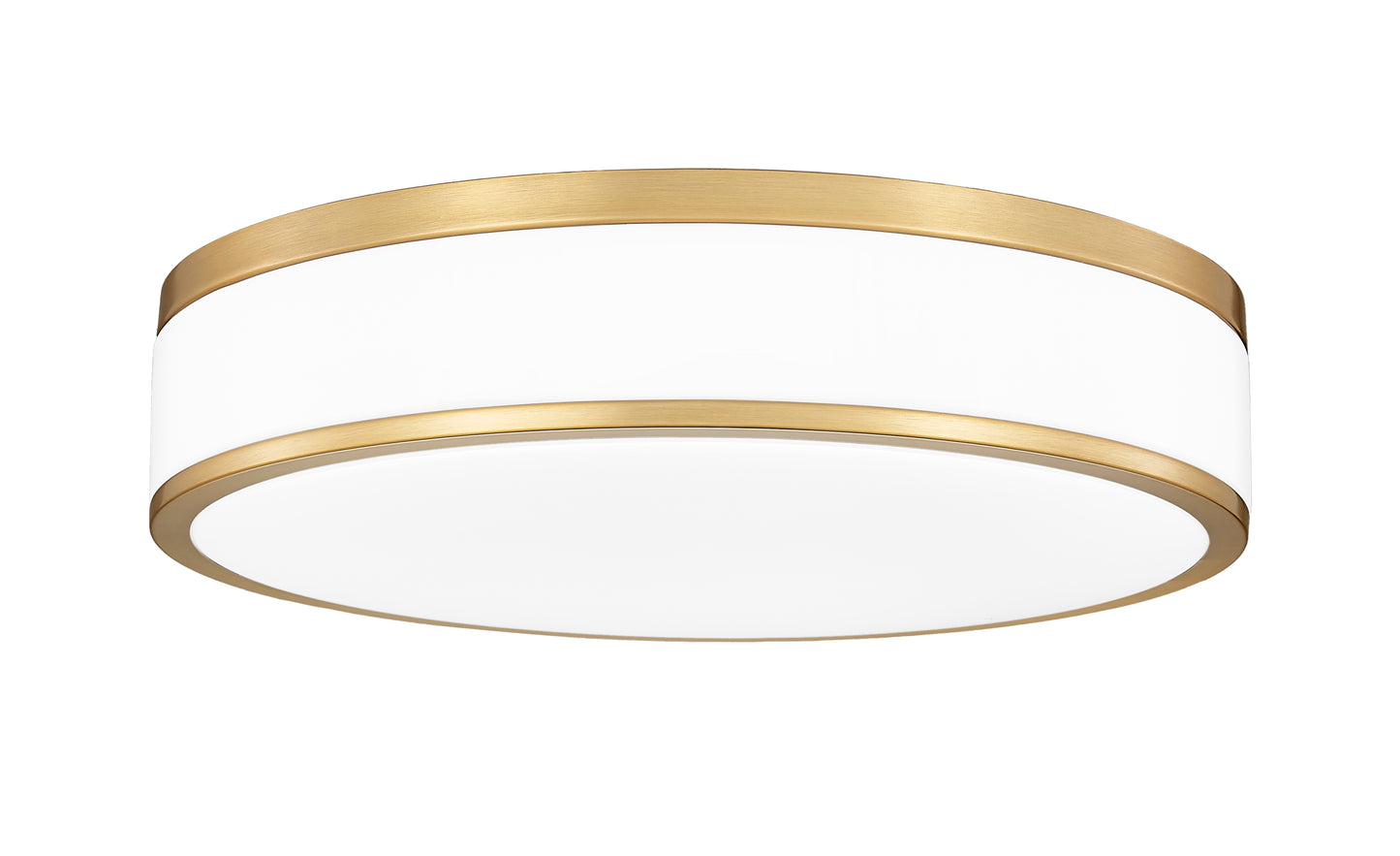 1012F16-MGLD-LED - Ballord 1 Light Flush 16" Mount - Modern Gold