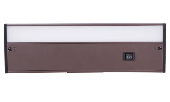 CUC1012-BZ-LED - Undercabinet Light Bars 1 Light 3.63" Wide Under Cabinet Light Bar - Bronze