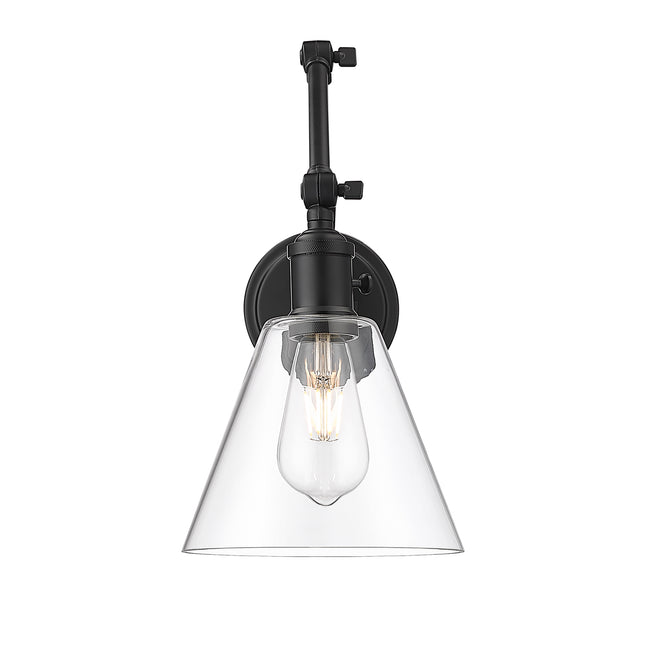 348S-MB - Gayson 1 Light Wall 8" Sconce - Matte Black