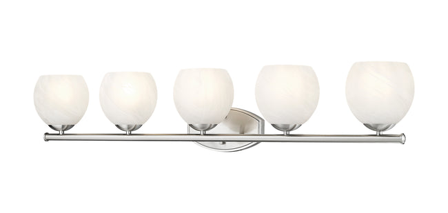 1963-5V-BN - Colette 5 Light 42" Vanity - Brushed Nickel
