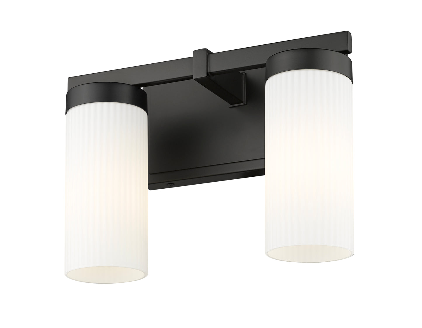 3044-2V-MB - Danica 2 Light 12" Vanity - Matte Black