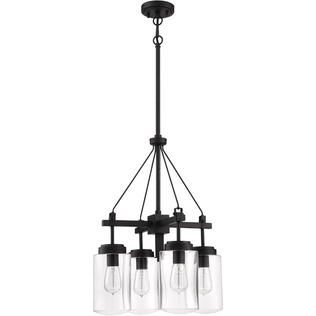 52124-ESP - Crosspoint 4 Light 18" Wide Chandelier - Espresso