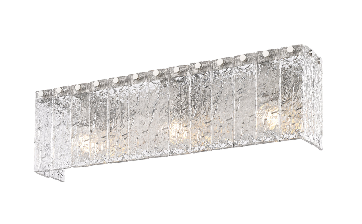 1943-3V-BN - Glacier 3 Light 24" Vanity - Brushed Nickel