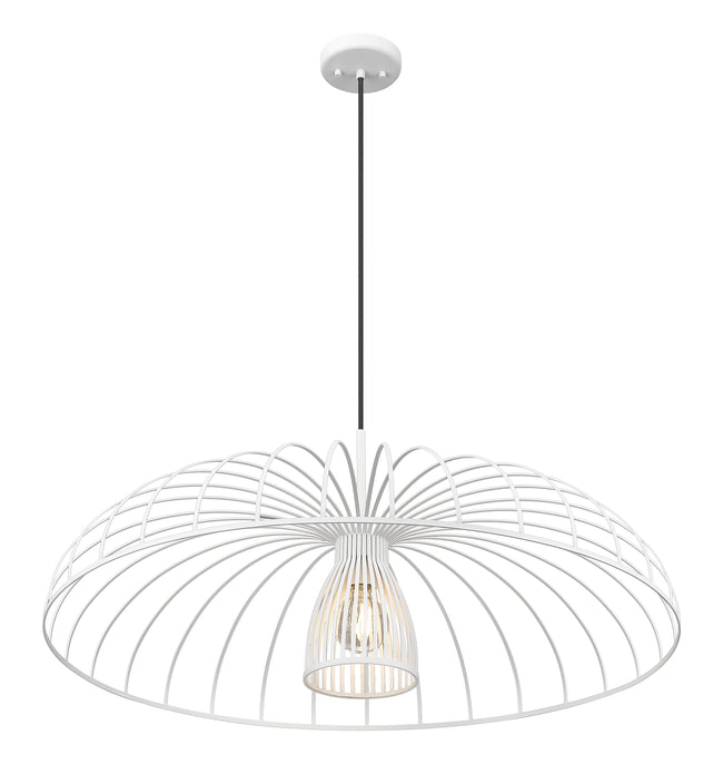 623P35-TXWH - Valencia 1 Light 35" Pendant - Texture White