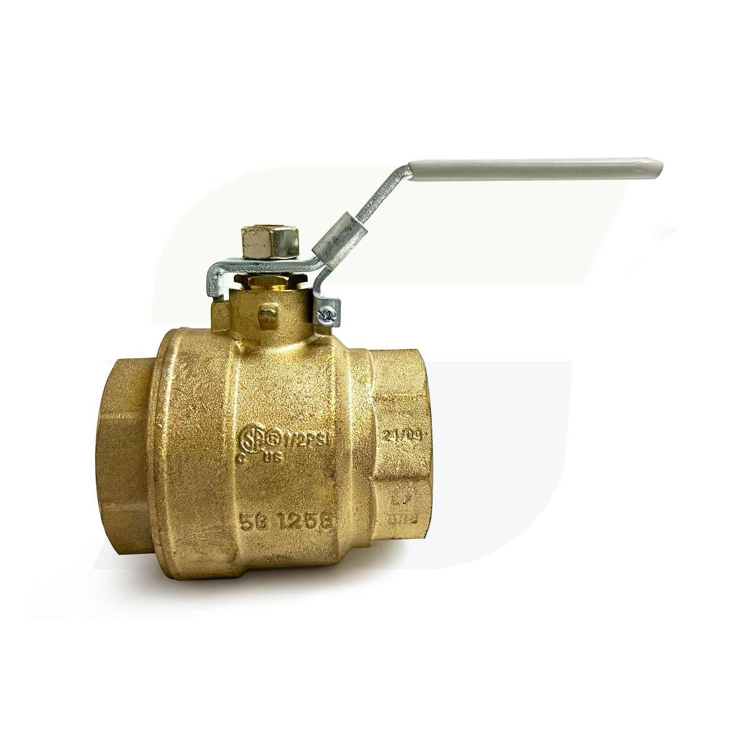 NL998XLD - 2" Threaded Lead-Free Ball Valve with Locking Lever - T-FP-600A - Brass