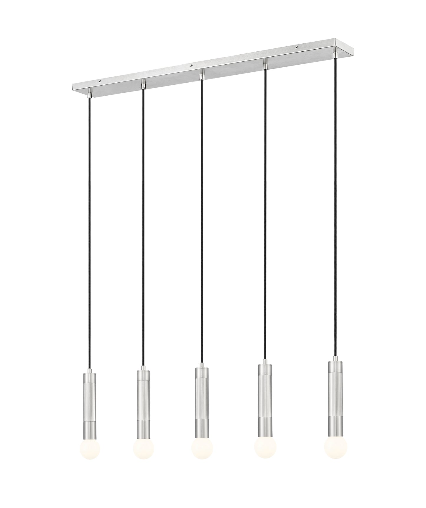 1956P-5L-BN - Stari 5 Light Linear 42" Chandelier - Brushed Nickel