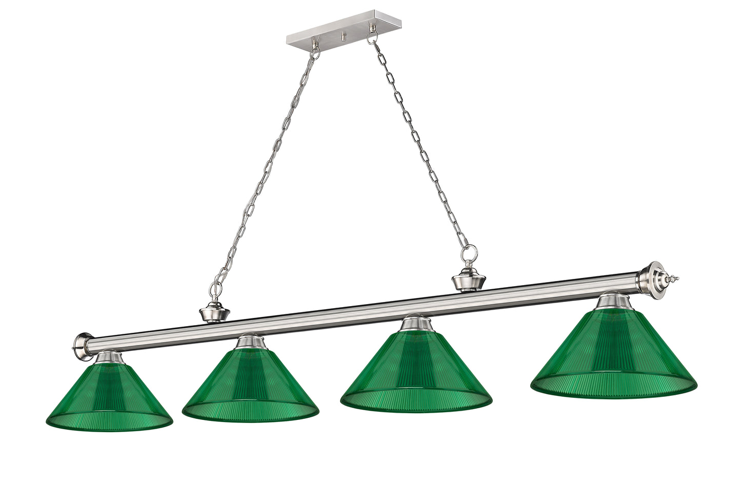 2306-4BN-ARG - Cordon 4 Light 81" Billiard - Brushed Nickel