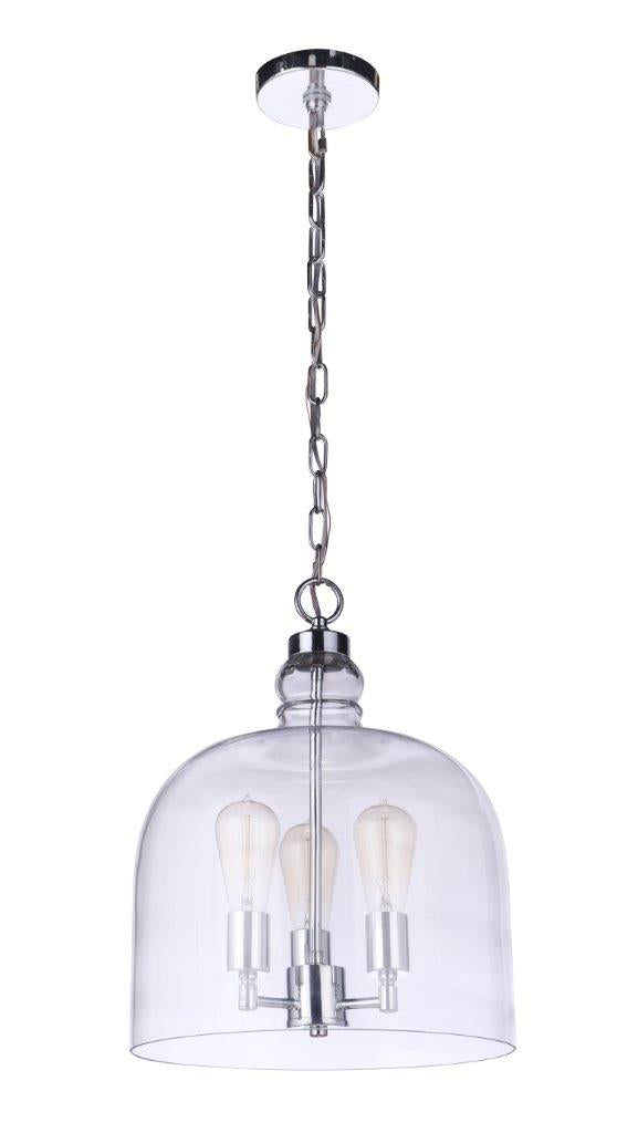 P975CH3 - Jackson 3 Light 13.63" Wide Pendant - Chrome