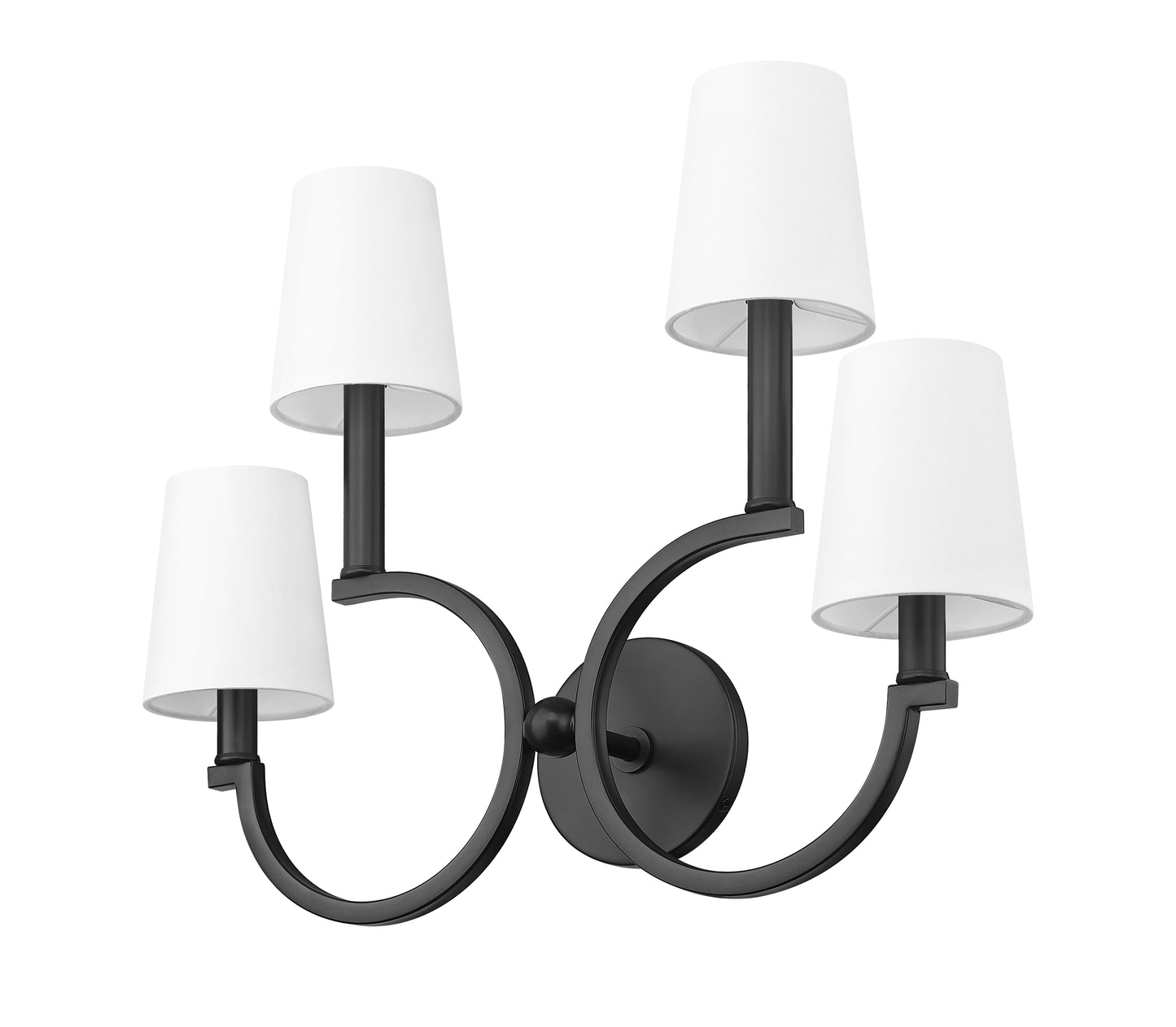 2016-4S-MB - Cordelia 4 Light Wall 16" Sconce - Matte Black