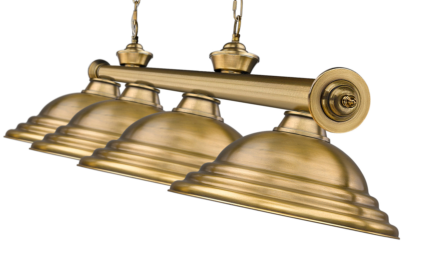 2306-4RB-SRB - Cordon 4 Light 82" Billiard - Rubbed Brass