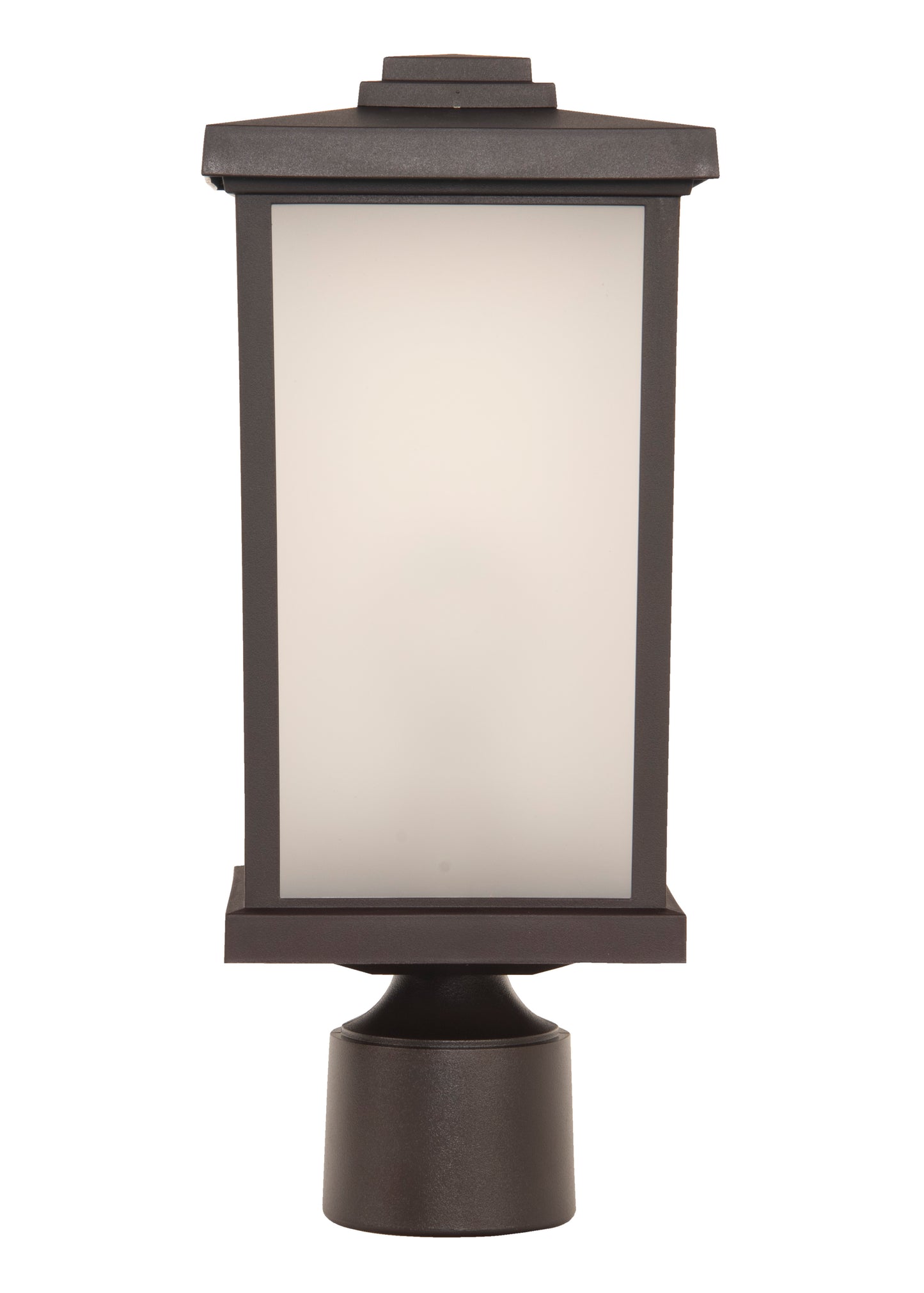 ZA2415-BZ - Resilience Lanterns 1 Light 15" High Post Mount - Bronze