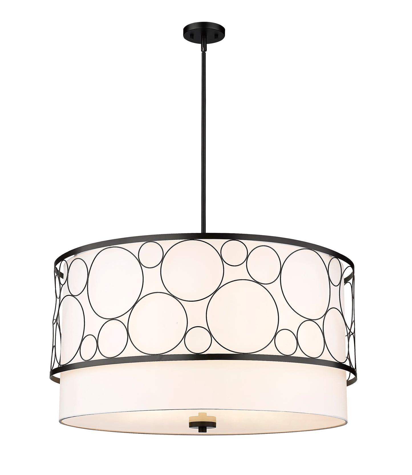 197-32MB - Kendall 5 Light 32" Chandelier - Matte Black