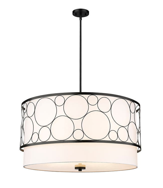 197-32MB - Kendall 5 Light 32" Chandelier - Matte Black