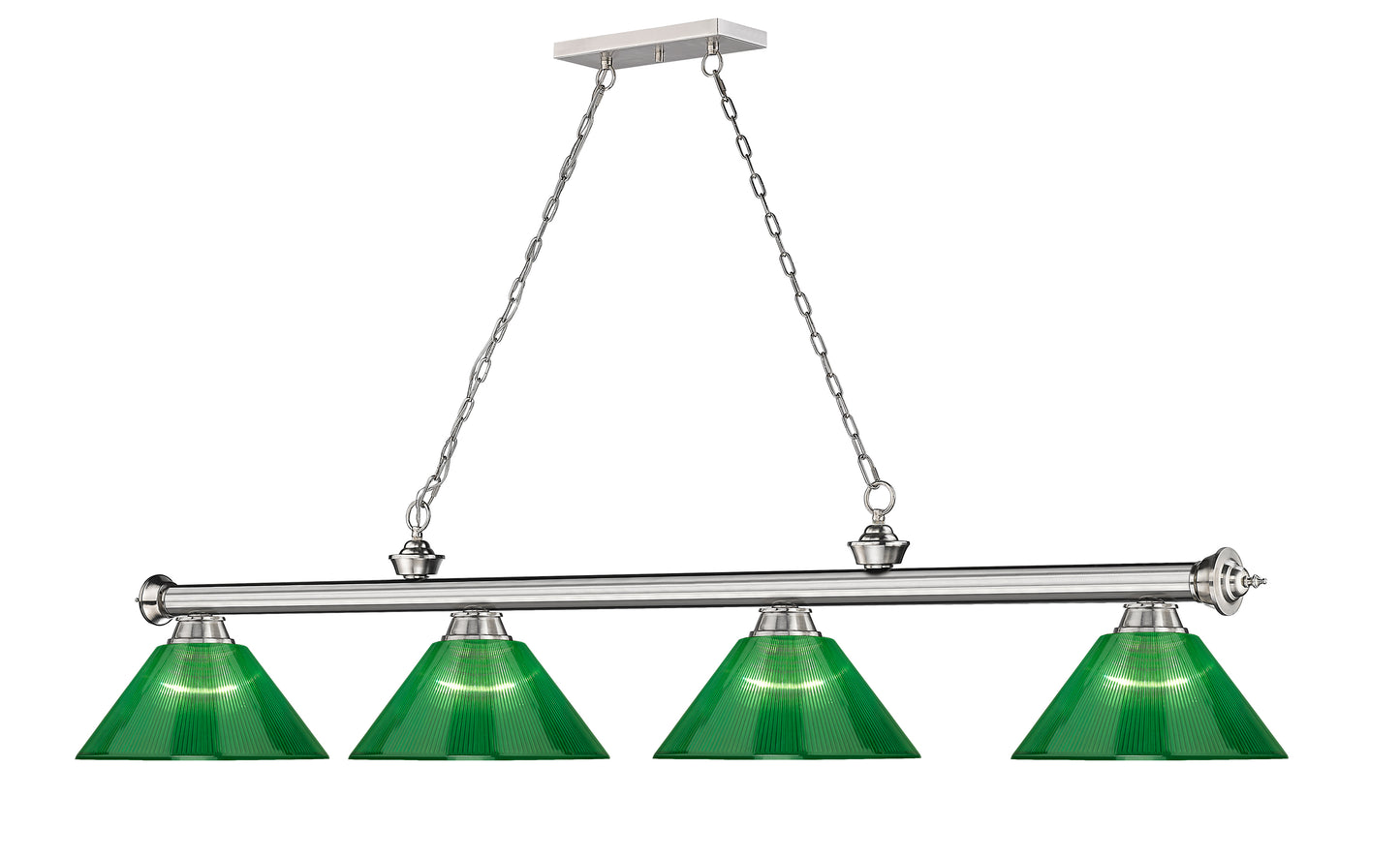 2306-4BN-ARG - Cordon 4 Light 81" Billiard - Brushed Nickel